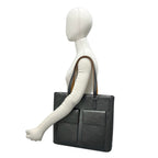 Louis Vuitton Wilwood Monogram Matte Leather Tote Black Noir — view 2
