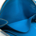Hermes Coin Purse Remix Id Blue Frida Silver L-shaped Zipper — view 4