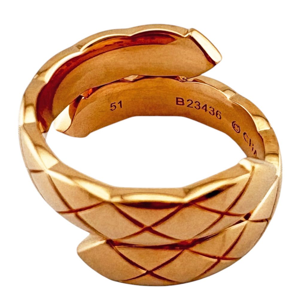 Chanel Coco Crush Diamond Ring 18K Pink Gold — view 5