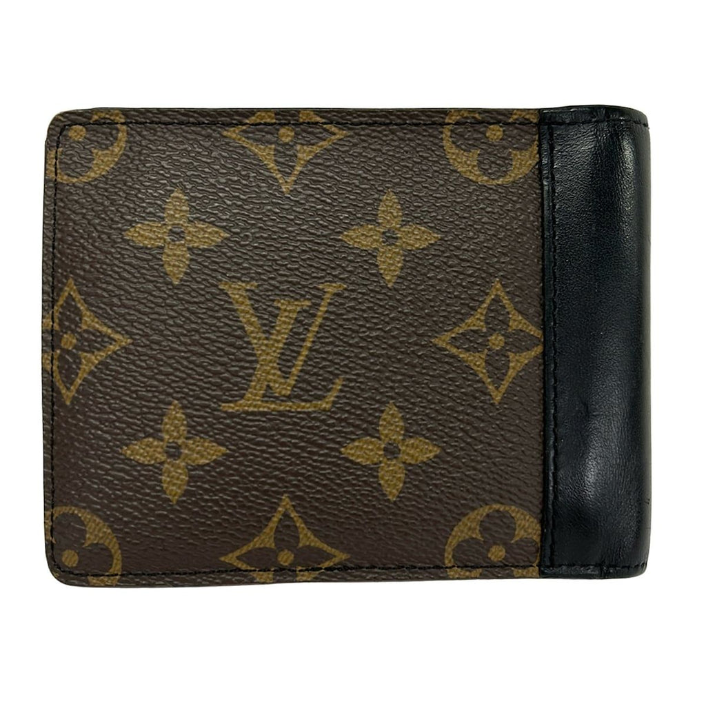Louis Vuitton Billfold Monogram Macassar Portefeuille Multiple Noir Leather — view 2
