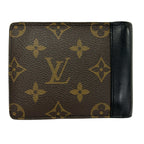 Louis Vuitton Billfold Monogram Macassar Portefeuille Multiple Noir Leather — view 2