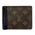 Louis Vuitton Billfold Monogram Macassar Portefeuille Multiple Noir Leather