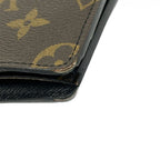 Louis Vuitton Billfold Monogram Macassar Portefeuille Multiple Noir Leather — view 7