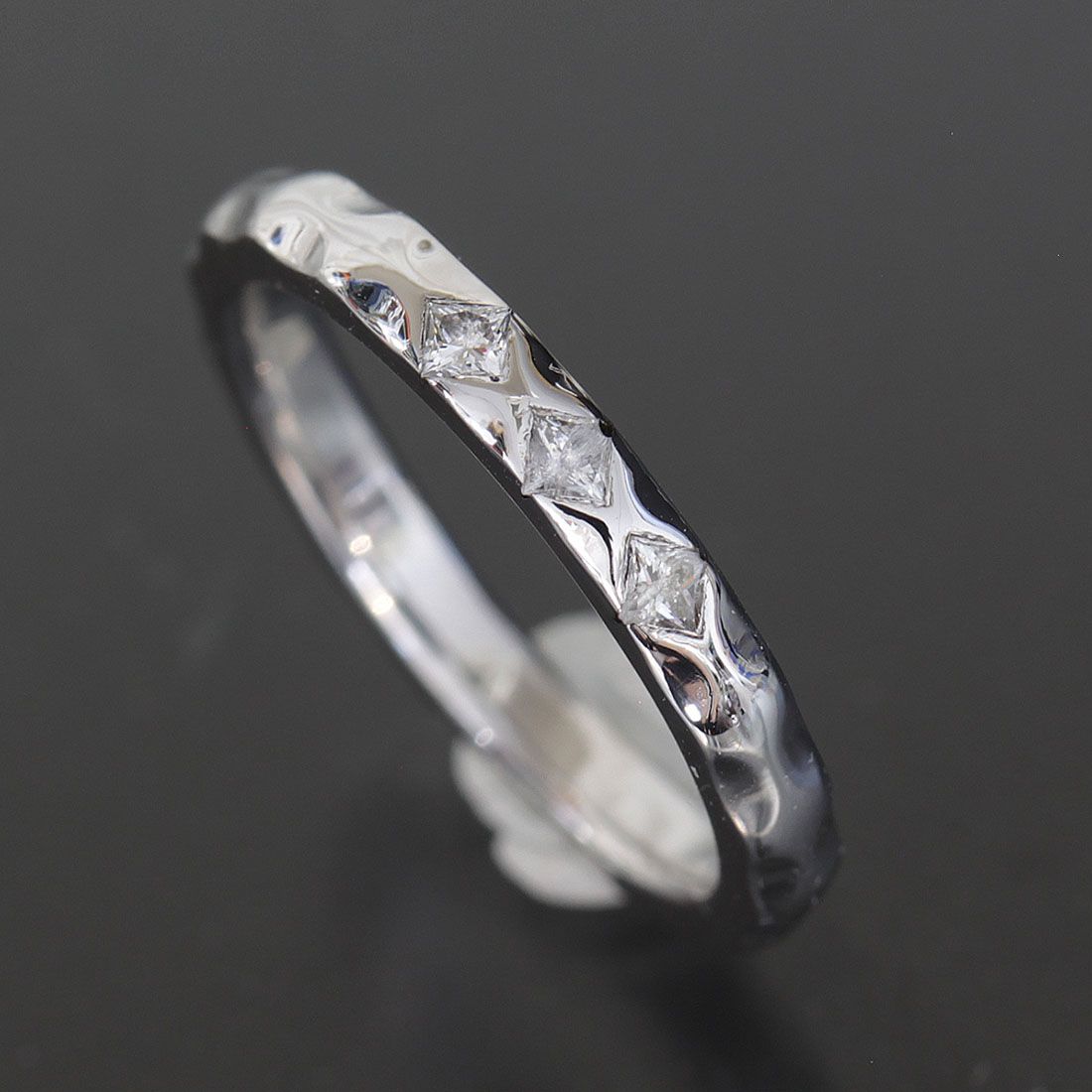 Louis Vuitton Diamond Ring Alliance Monogram 18k White Gold