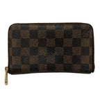 Louis Vuitton Bifold Wallet Damier Zippy Compact Ebene