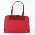 Gucci GG Canvas Leather Tote Shoulder