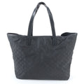 Gucci GG Leather Tote Shoulder Business Document Black
