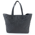 Gucci GG Leather Tote Shoulder Business Document Black