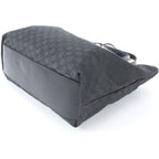 Gucci GG Leather Tote Shoulder Business Document Black — view 5