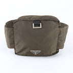 Prada Tessuto Nylon Triangle Logo Waist Bag Body Pouch — view 2