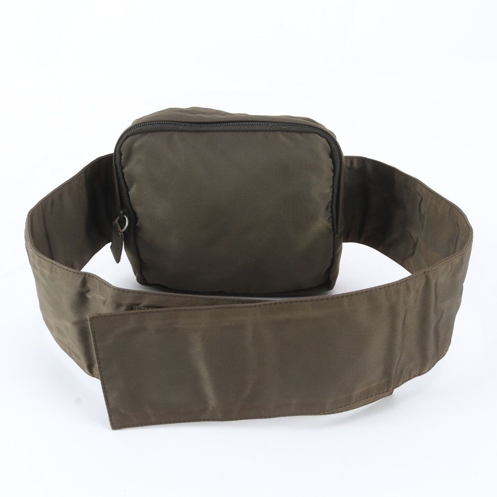 Prada Tessuto Nylon Triangle Logo Waist Bag Body Pouch — view 3