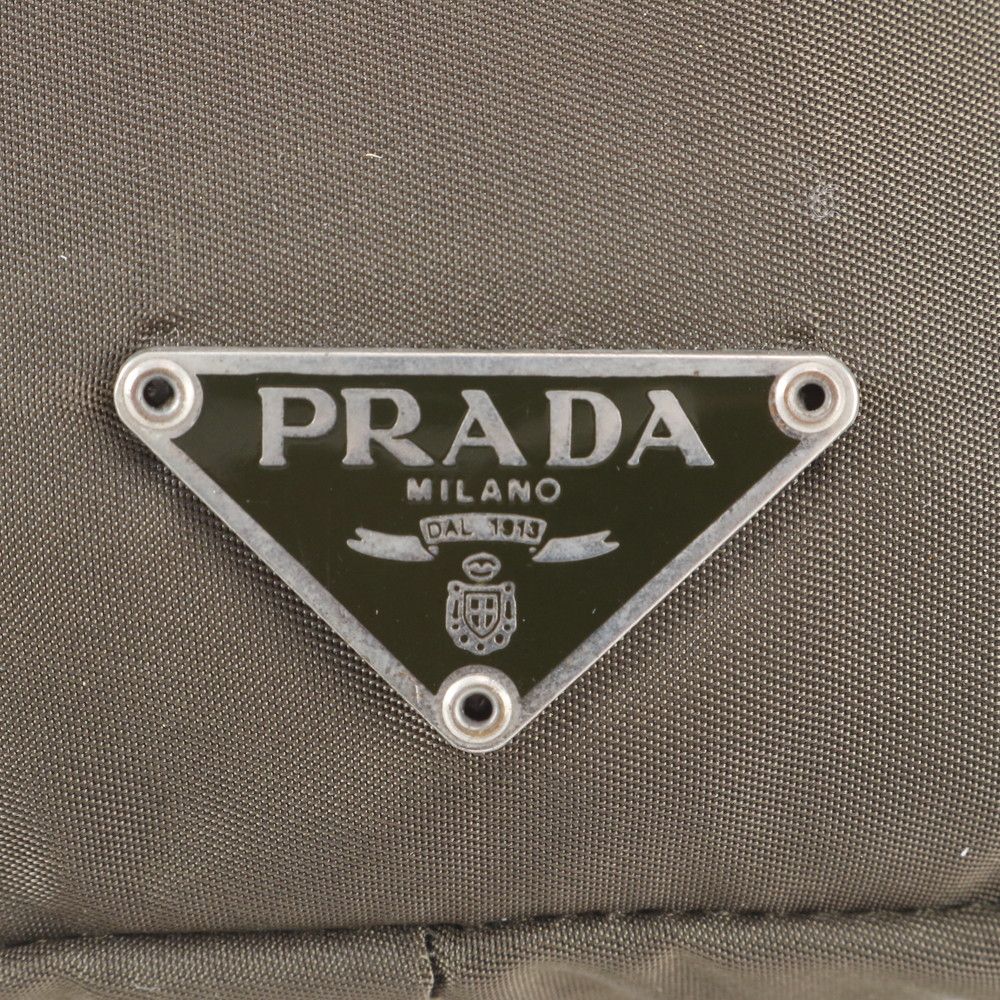 Prada Tessuto Nylon Triangle Logo Waist Bag Body Pouch — view 8
