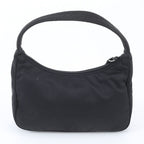 Prada Tessuto Nylon Triangle Logo Handbag Black Brands — view 3