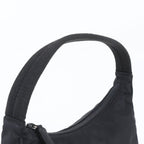 Prada Tessuto Nylon Triangle Logo Handbag Black Brands — view 2