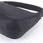 Prada Tessuto Nylon Triangle Logo Handbag Black Brands — view 4