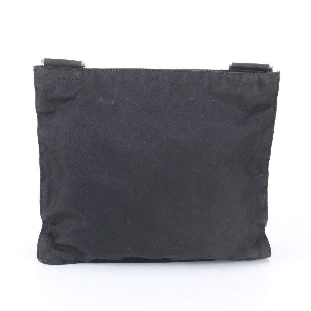 Prada Tessuto Nylon Triangle Logo Shoulder Bag Crossbody Messenger Black — view 3