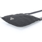Prada Tessuto Nylon Triangle Logo Shoulder Bag Crossbody Messenger Black — view 4