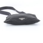 Prada Tessuto Nylon Triangle Logo Shoulder Bag Crossbody Messenger Black — view 6