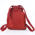 Prada Tessuto Nylon Triangle Logo Leather Backpack Shoulder Bag — view 3