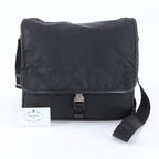 Prada Tessuto Nylon Shoulder Bag Crossbody Messenger Black