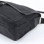 Prada Tessuto Nylon Shoulder Bag Crossbody Messenger Black — view 4