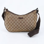 Gucci GG Canvas Leather Shoulder Bag Crossbody Messenger