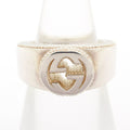 Gucci Ring Interlocking G Silver Milgrain