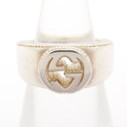 Gucci Ring Interlocking G Silver Milgrain