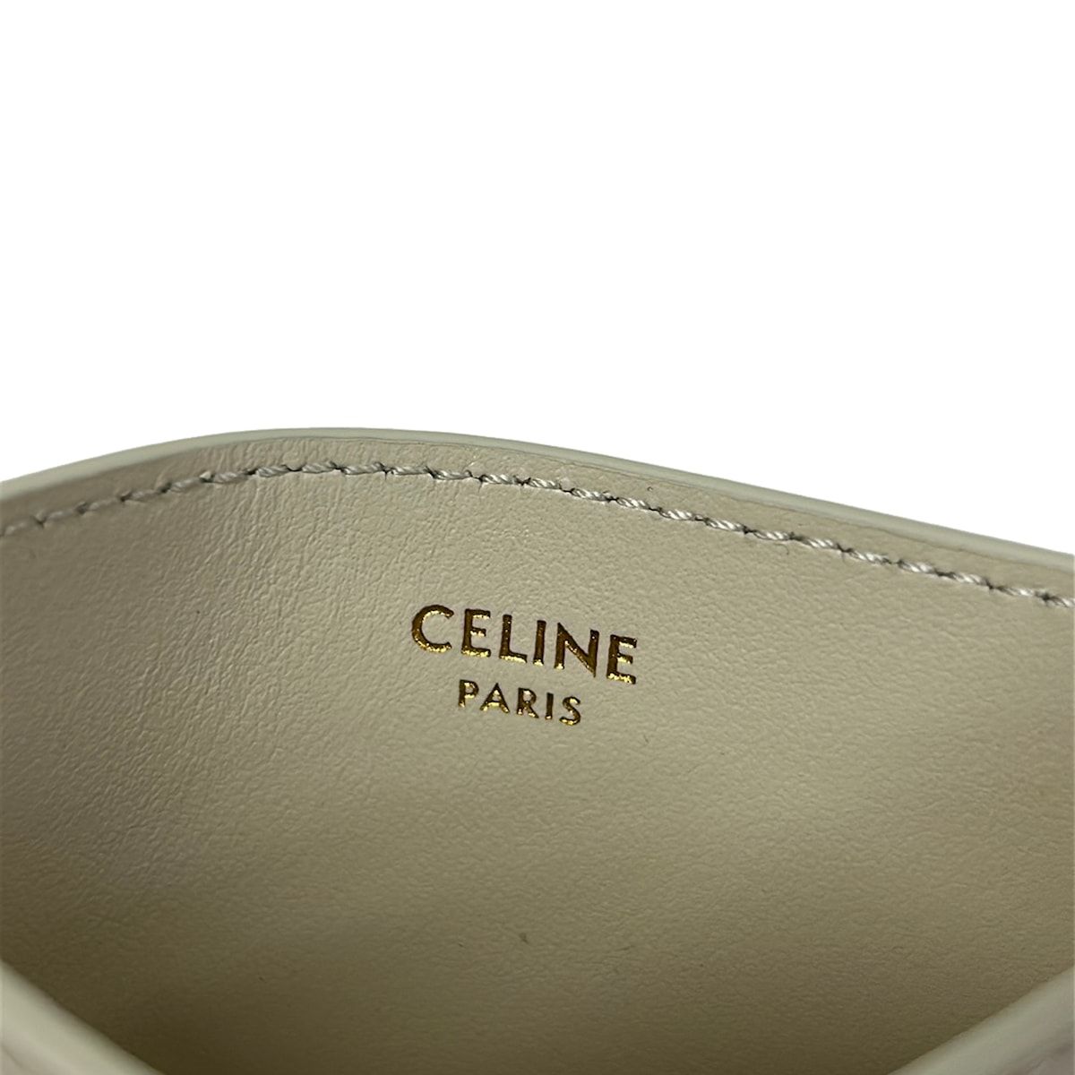 Celine Card Case Triomphe White — view 4