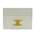 Celine Card Case Triomphe White