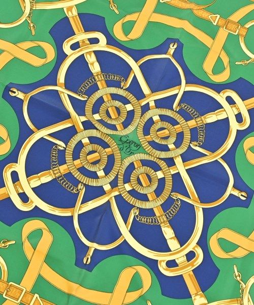 Hermes Bandana Scarf Green — view 2