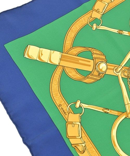 Hermes Bandana Scarf Green — view 4
