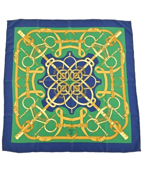 Hermes Bandana Scarf Green