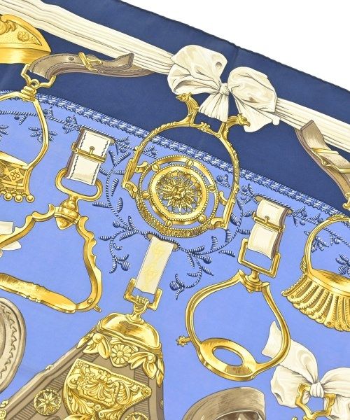 Hermes Bandana Scarf Navy — view 2