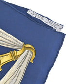 Hermes Bandana Scarf Navy — view 5