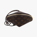 Louis Vuitton Tupi Brown Monogram Canvas Cowhide Leather Clutch