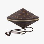 Louis Vuitton Tupi Brown Monogram Canvas Cowhide Leather Clutch — view 8