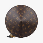 Louis Vuitton Tupi Brown Monogram Canvas Cowhide Leather Clutch — view 3