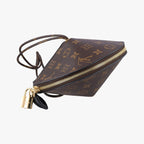 Louis Vuitton Tupi Brown Monogram Canvas Cowhide Leather Clutch — view 5