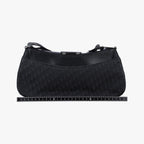 Dior Street Chic Columbus Black Canvas Leather Shoulder Bag — view 2