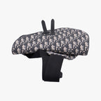 Dior Saddle Bag Gray Navy Jacquard Leather — view 8