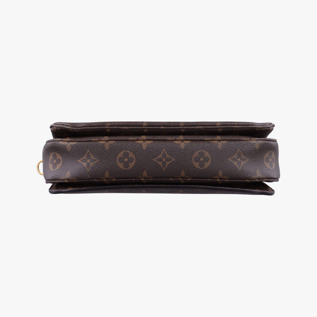 Louis Vuitton Pochette Metis MM Monogram Brown Canvas Handbag — view 3
