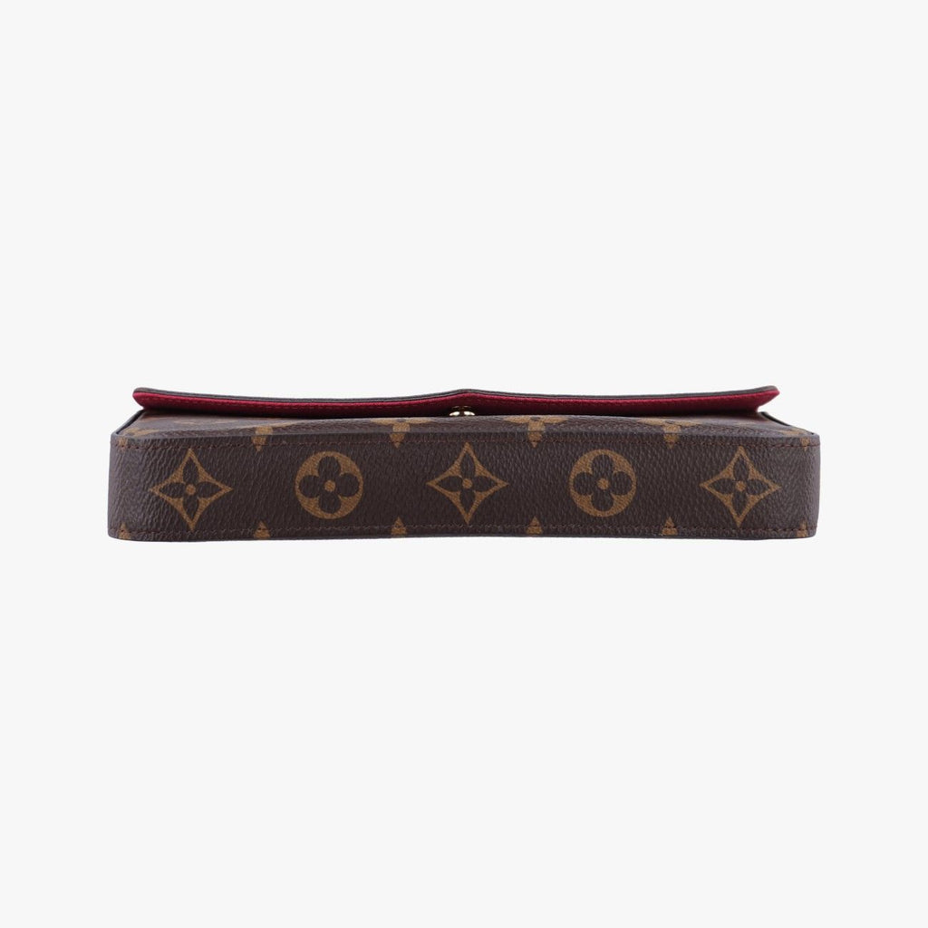 Louis Vuitton Pochette Felicie Monogram Brown Canvas Shoulder Bag — view 3
