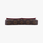 Louis Vuitton Pochette Felicie Monogram Brown Canvas Shoulder Bag — view 3