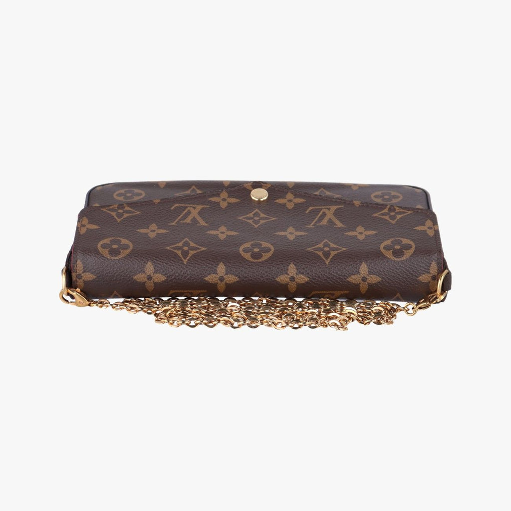 Louis Vuitton Pochette Felicie Monogram Brown Canvas Shoulder Bag — view 8