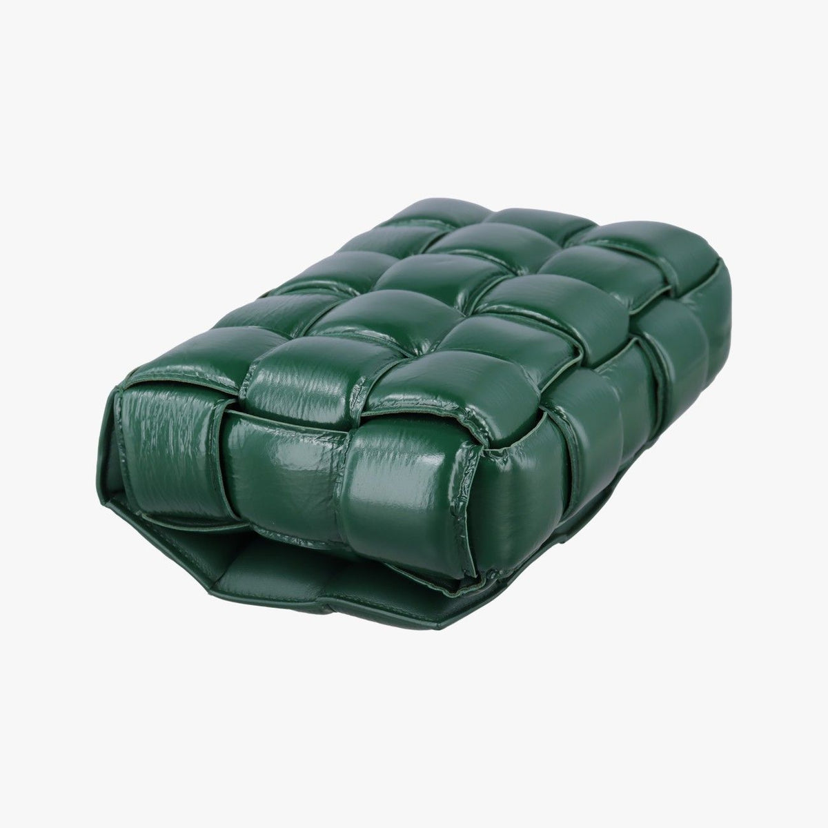 Bottega Veneta Padded Cassette Green Lambskin Shoulder Bag — view 7