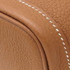 Hermes Tote Garden Party TPM 30 Gold Silver Brown Oarleather — view 4