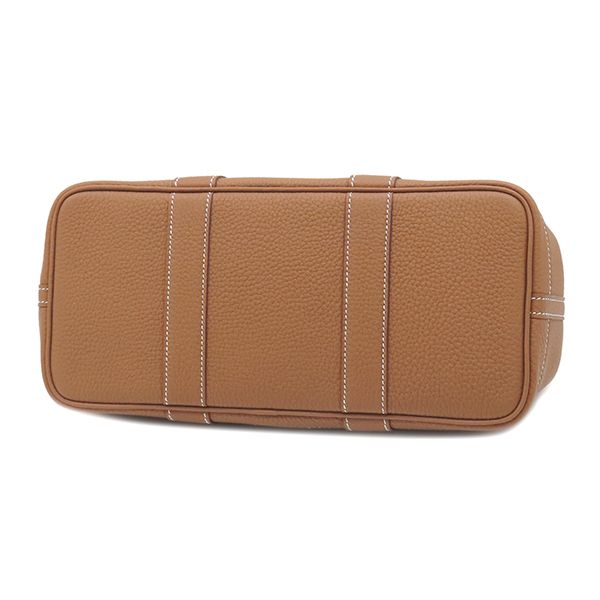 Hermes Tote Garden Party TPM 30 Gold Silver Brown Oarleather — view 3