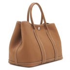 Hermes Tote Garden Party TPM 30 Gold Silver Brown Oarleather — view 2