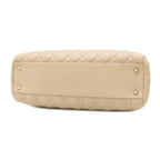 Dior Tote Cannage Chain Leather Pink Beige Gold — view 3